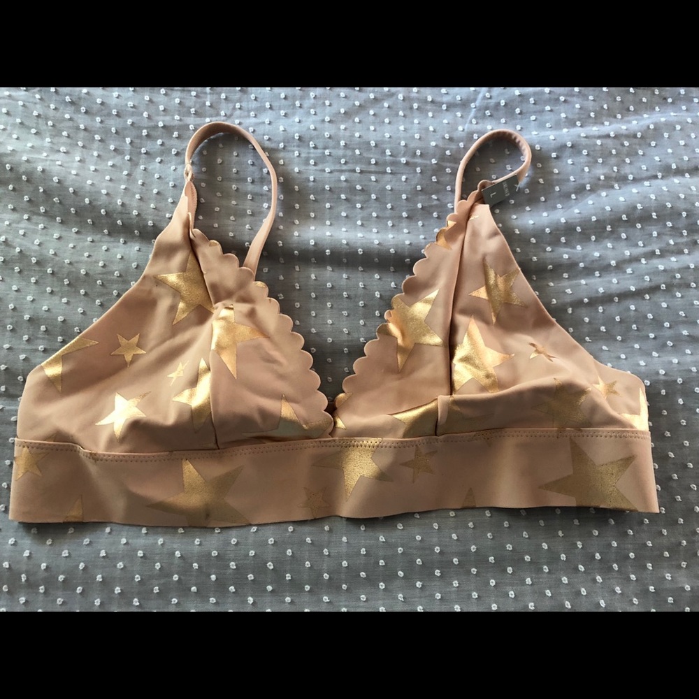 NWT VS PINK BRALETTE STAR PATTERN SIZE L